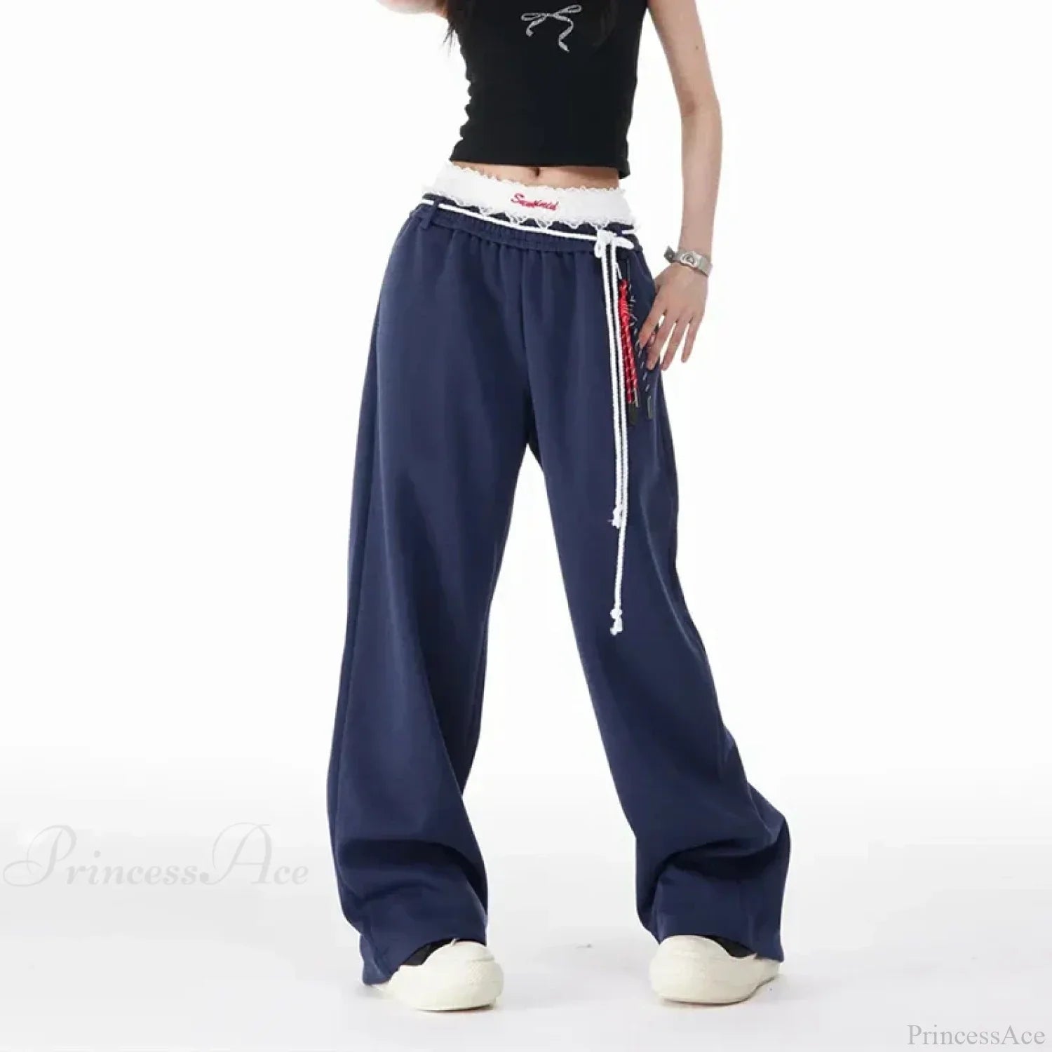 Harajuku Loose Wide-Leg High-Waisted Dance Pant image 2
