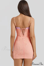 Harper Sorbet Lace Charming Trimmed Mini Dress image 5