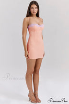 Harper Sorbet Lace Charming Trimmed Mini Dress image 7