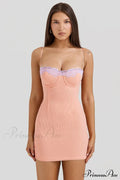 Harper Sorbet Lace Charming Trimmed Mini Dress image 1