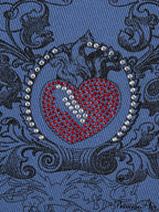 Heart Print Graceful White Crop Top image 12