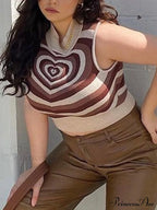 Heart Rhinestone Crop Tank image 9