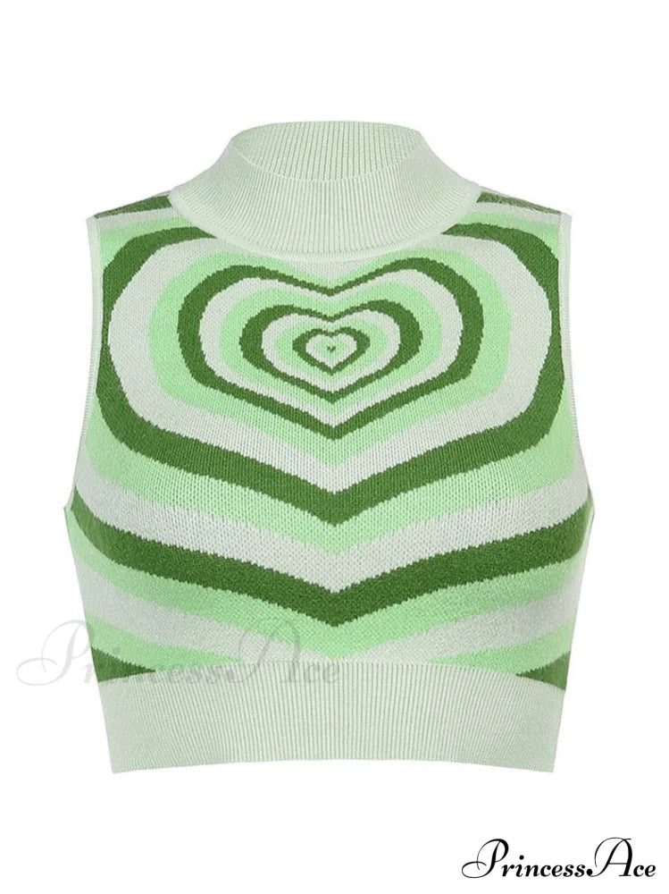 Heart Rhinestone Crop Tank image 11