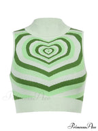 Heart Rhinestone Crop Tank image 11