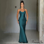 Heidi Formal Stylish Satin Lattice Dress image 5