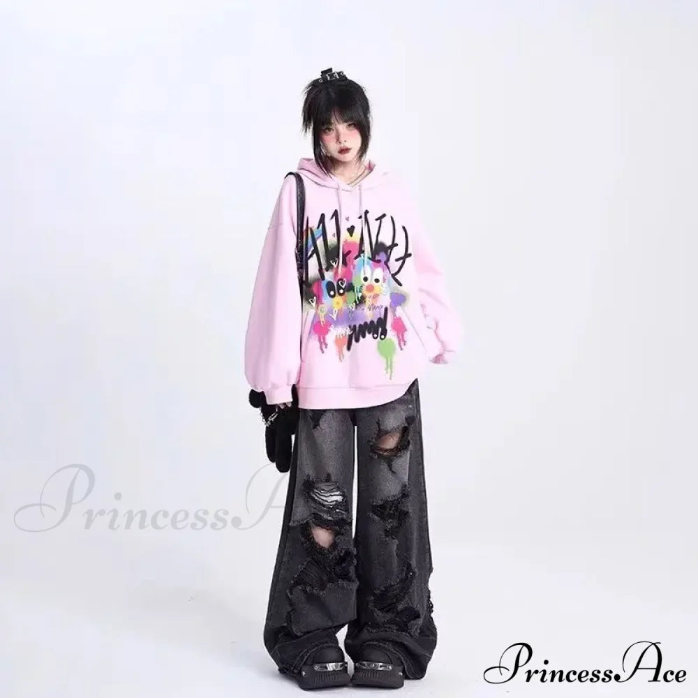 High-end Floor Length Trendy Brand Fashion Jean image 3