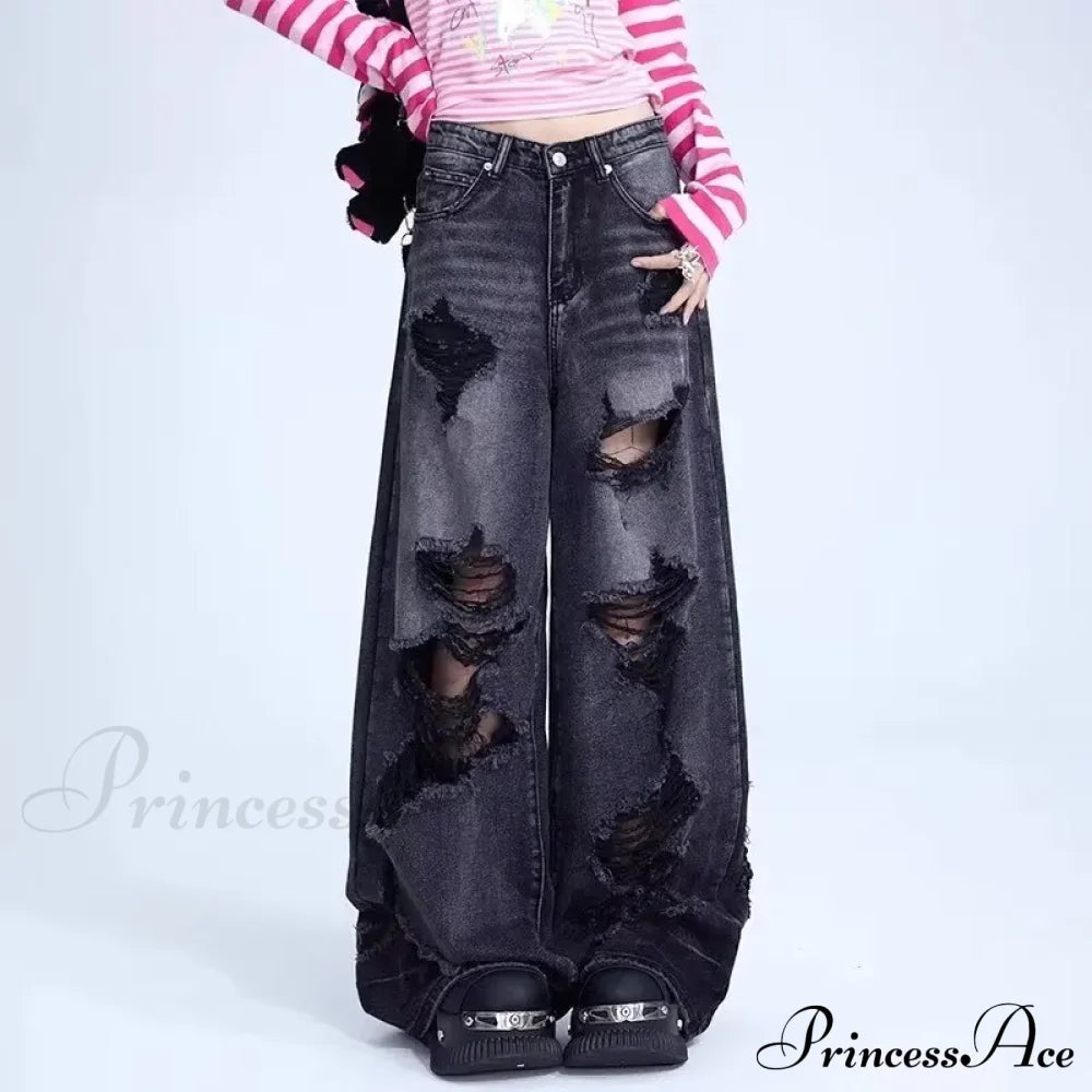 High-end Floor Length Trendy Brand Fashion Jean image 1