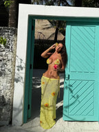 High Leg Bikini with Skirt Three Piece Swimsuit image 4