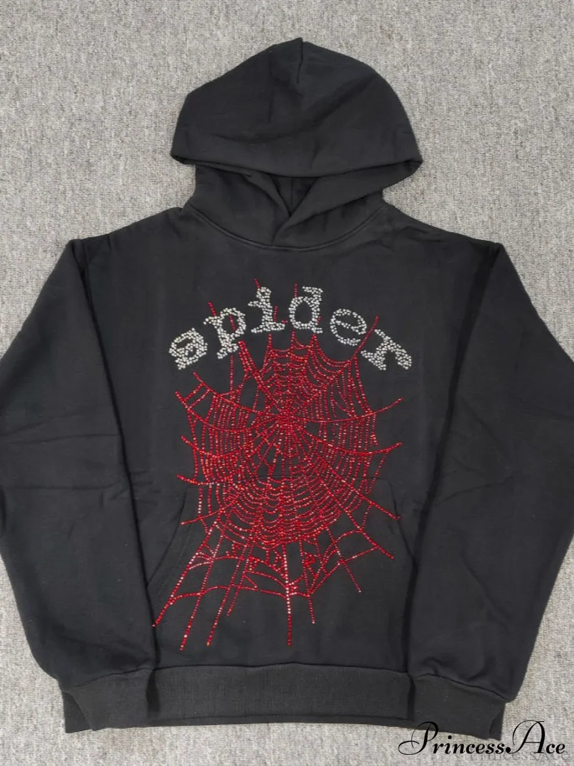 High Pile Fleece Foam Spider Print Hoodie image 1