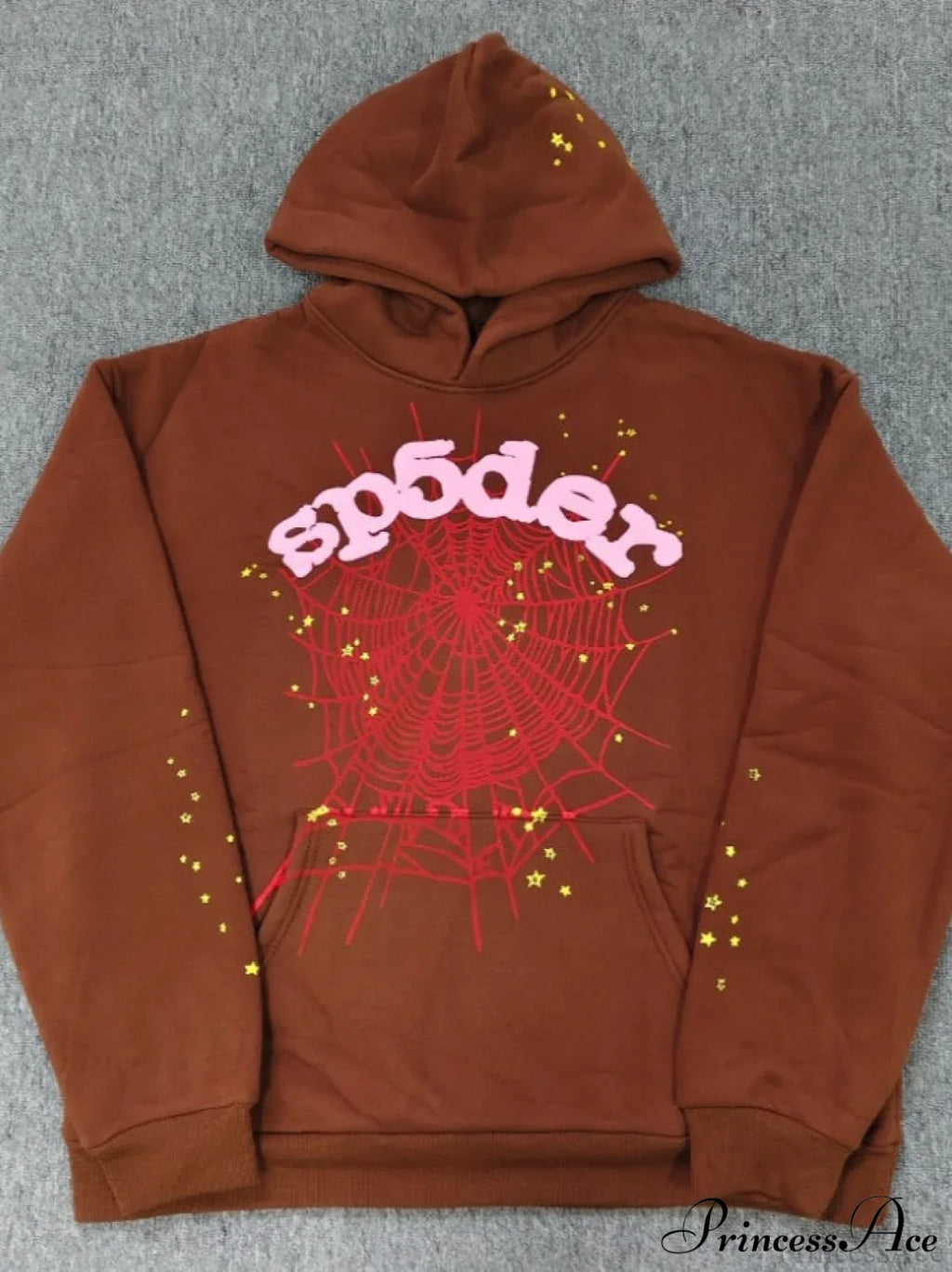 High Pile Fleece Foam Spider Print Hoodie image 8