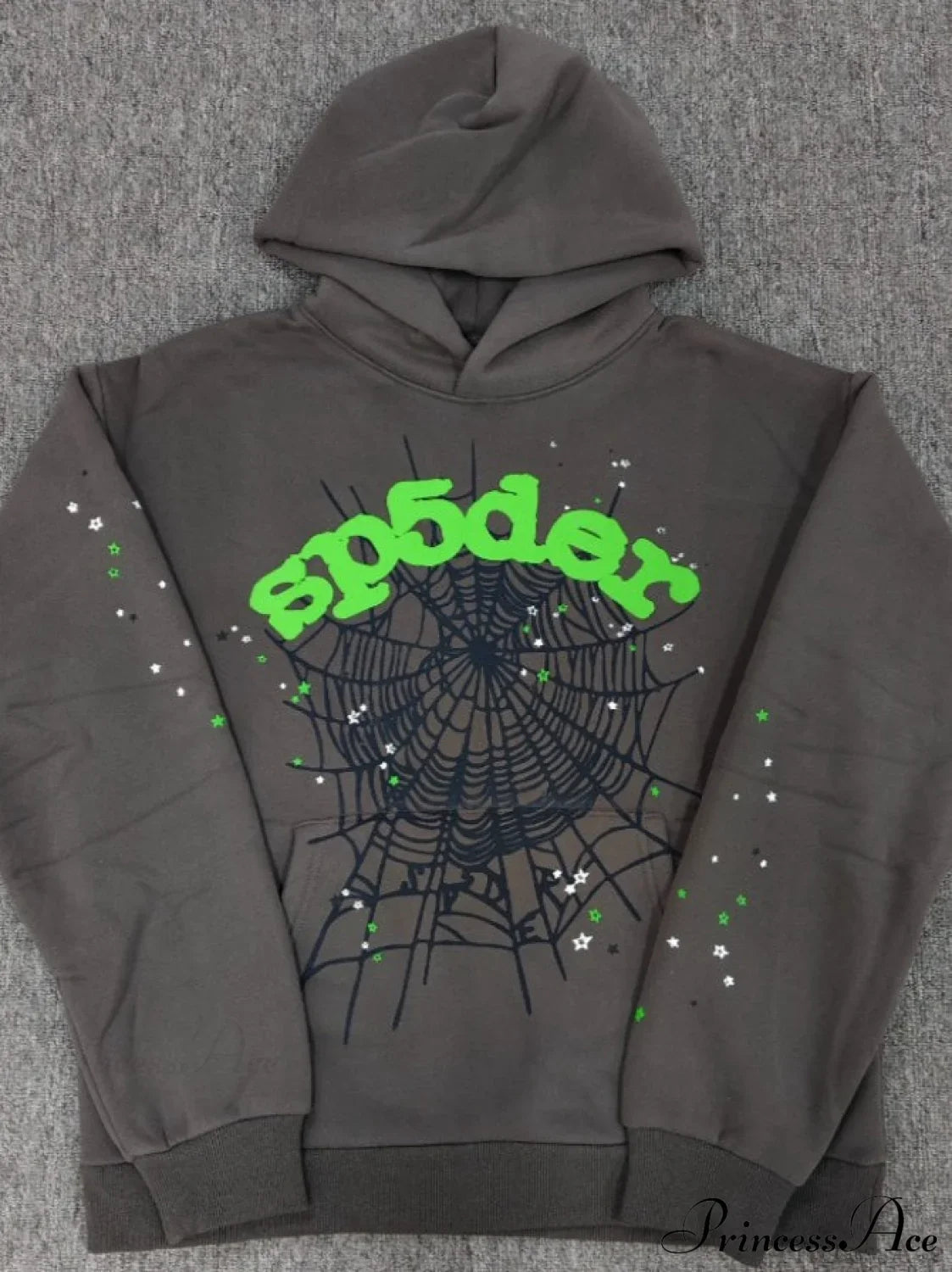 High Pile Fleece Foam Spider Print Hoodie image 4