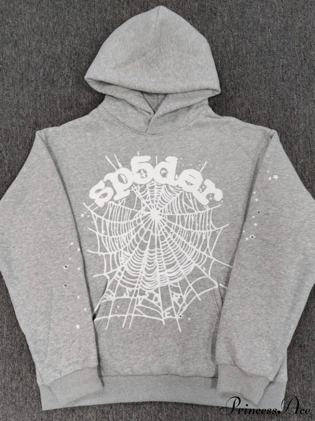 High Pile Fleece Foam Spider Print Hoodie image 7