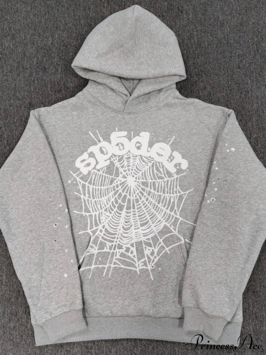 High Pile Fleece Foam Spider Print Hoodie image 7