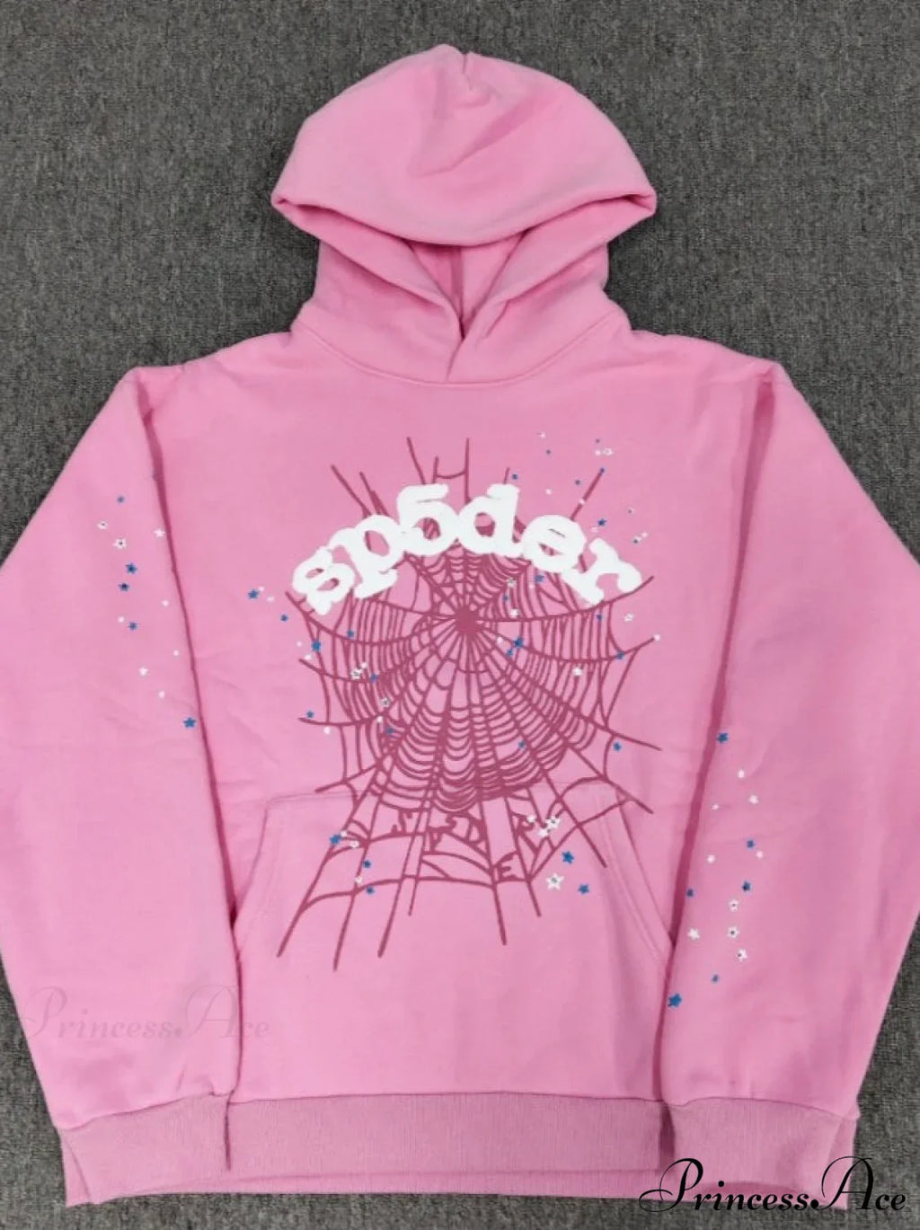High Pile Fleece Foam Spider Print Hoodie image 5