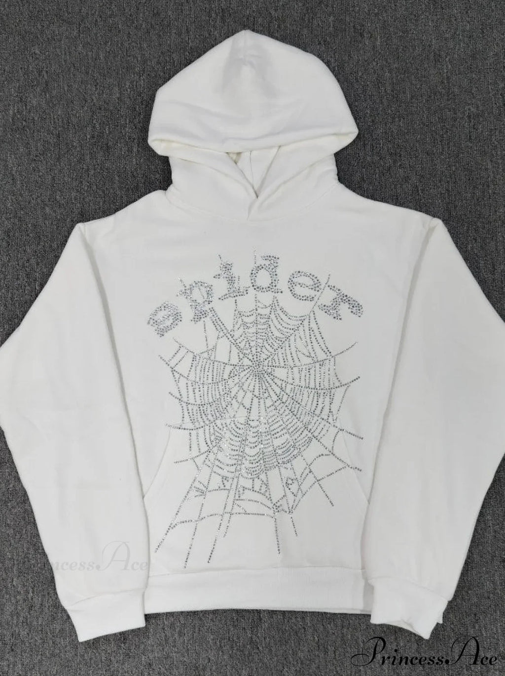 High Pile Fleece Foam Spider Print Hoodie image 3