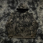 High-Quality Gothic Skull Print Hoodie image 1