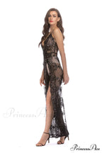 High Slit Backless Charming Boho Cocktail Gown image 4