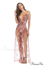 High Slit Backless Charming Boho Cocktail Gown image 6