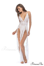 High Slit Backless Charming Boho Cocktail Gown image 17