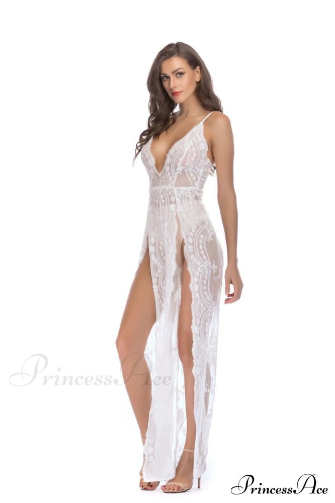 High Slit Backless Charming Boho Cocktail Gown image 16