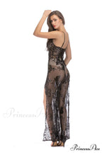 High Slit Backless Charming Boho Cocktail Gown image 5