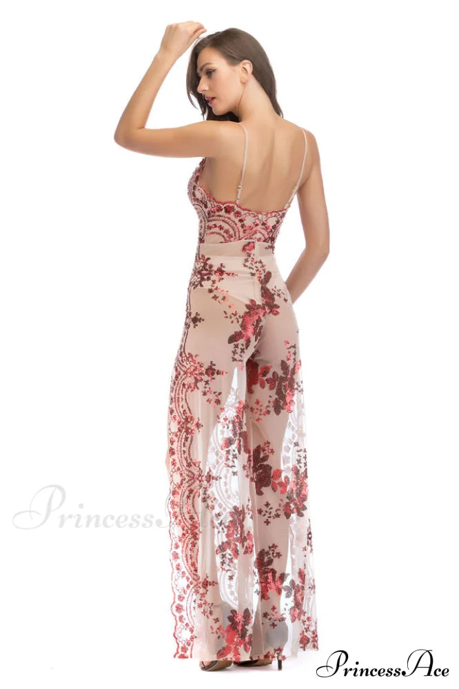 High Slit Backless Charming Boho Cocktail Gown image 8