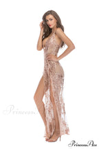 High Slit Backless Charming Boho Cocktail Gown image 15