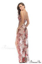 High Slit Backless Charming Boho Cocktail Gown image 7