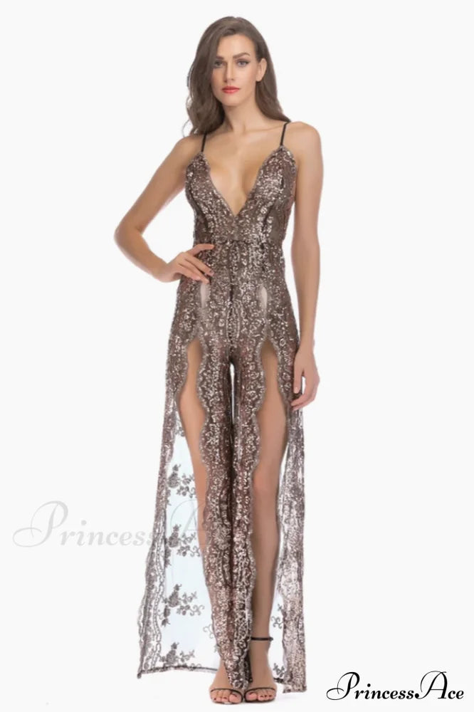 High Slit Backless Charming Boho Cocktail Gown image 9