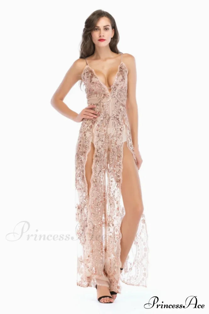 High Slit Backless Charming Boho Cocktail Gown image 13