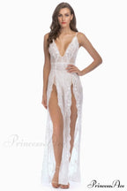 High Slit Backless Charming Boho Cocktail Gown image 14