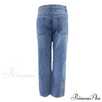 High Straight Leg Baggy Streetwear Waist Pants High Jeans Ripped Boyfriend Women Trousers image 6