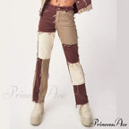 High Street Variegated Patchwork Jeans image 9