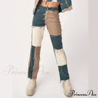 High Street Variegated Patchwork Jeans image 10