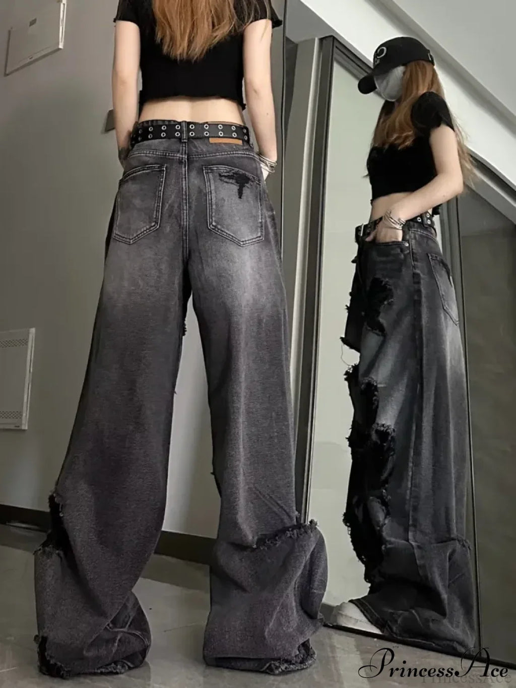 High Street Wide Leg Niche Design Trendy Jeans image 4