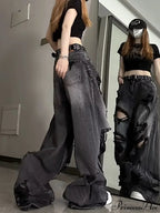 High Street Wide Leg Niche Design Trendy Jeans image 5