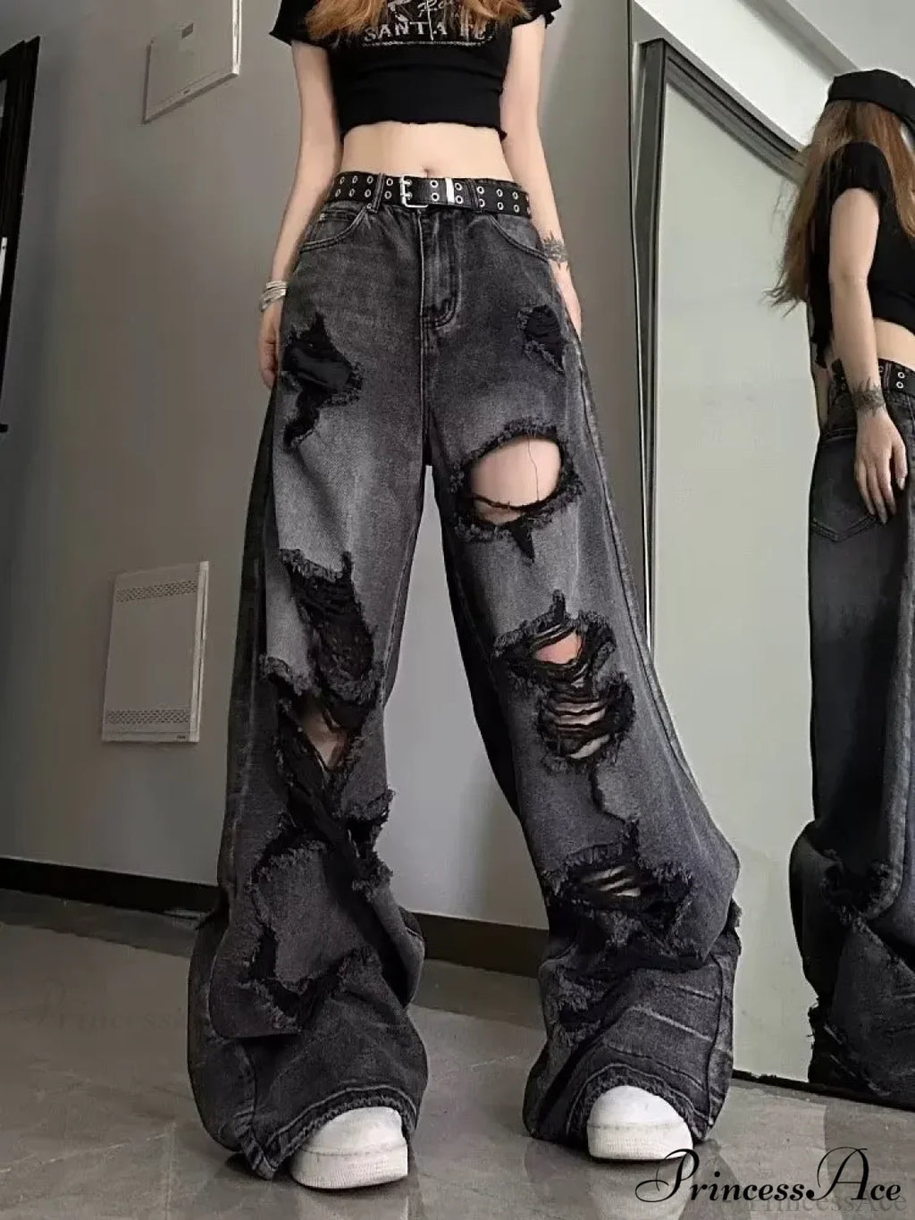 High Street Wide Leg Niche Design Trendy Jeans image 2