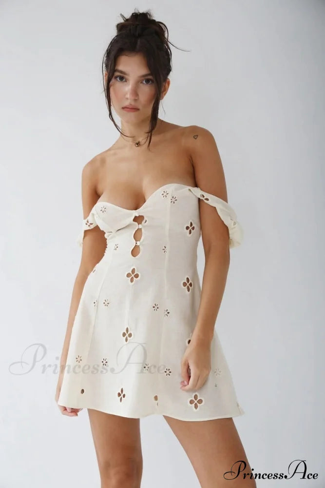 High Waist e Beachwear Bodycon Hollow Out Sundress image 5