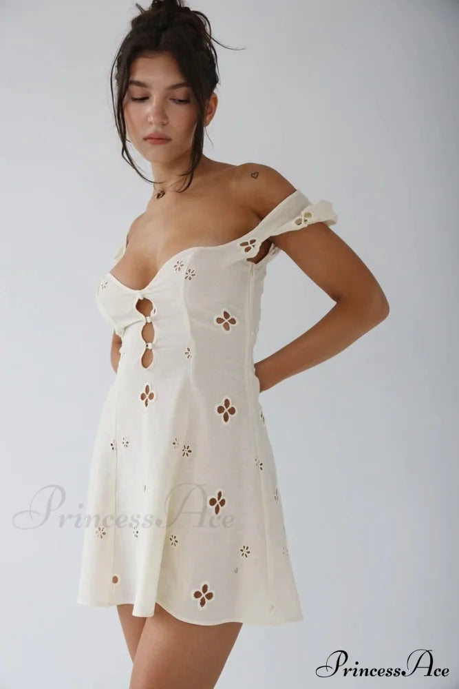 High Waist e Beachwear Bodycon Hollow Out Sundress image 6