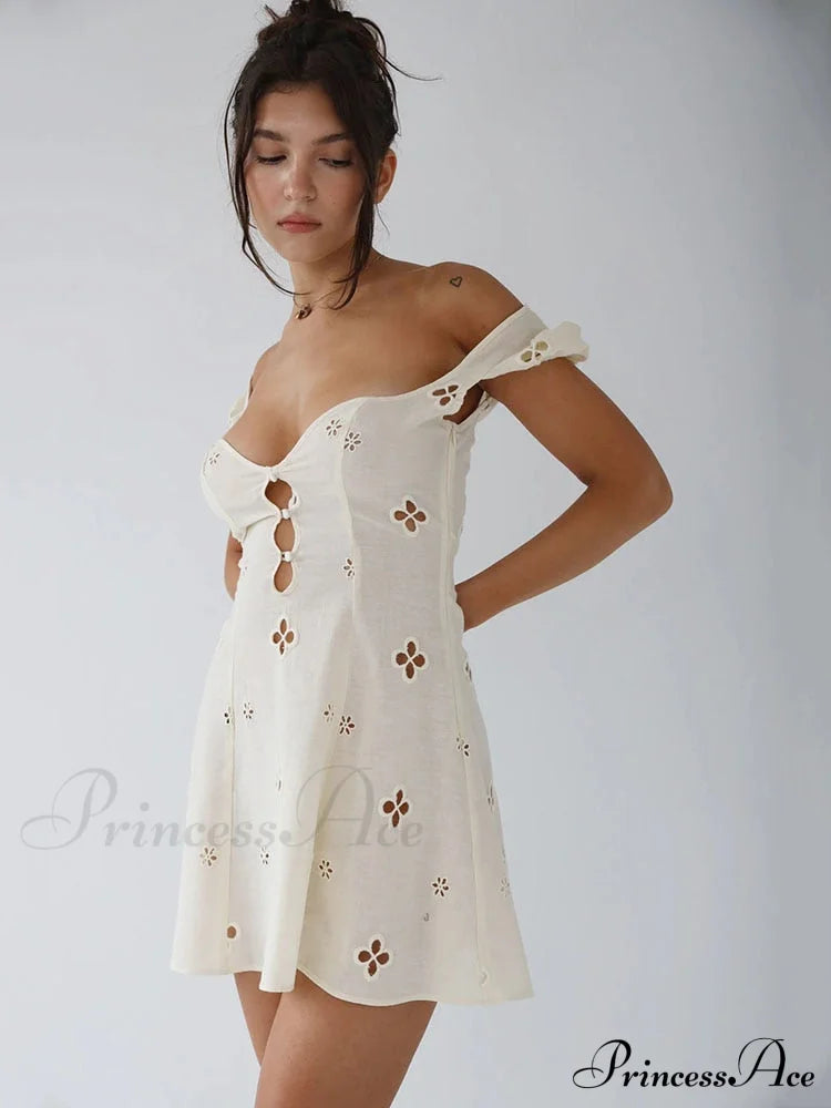 High Waist e Beachwear Bodycon Hollow Out Sundress image 2
