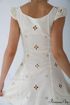 High Waist e Beachwear Bodycon Hollow Out Sundress image 9
