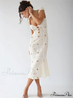 High Waist e Beachwear Bodycon Hollow Out Sundress image 10