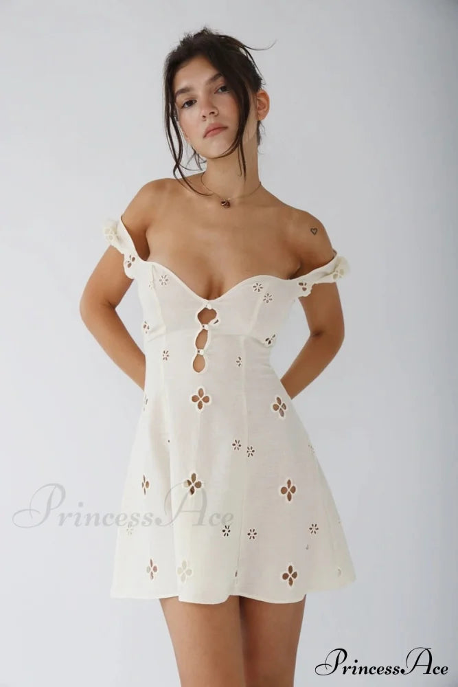 High Waist e Beachwear Bodycon Hollow Out Sundress image 4