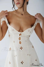 High Waist e Beachwear Bodycon Hollow Out Sundress image 8