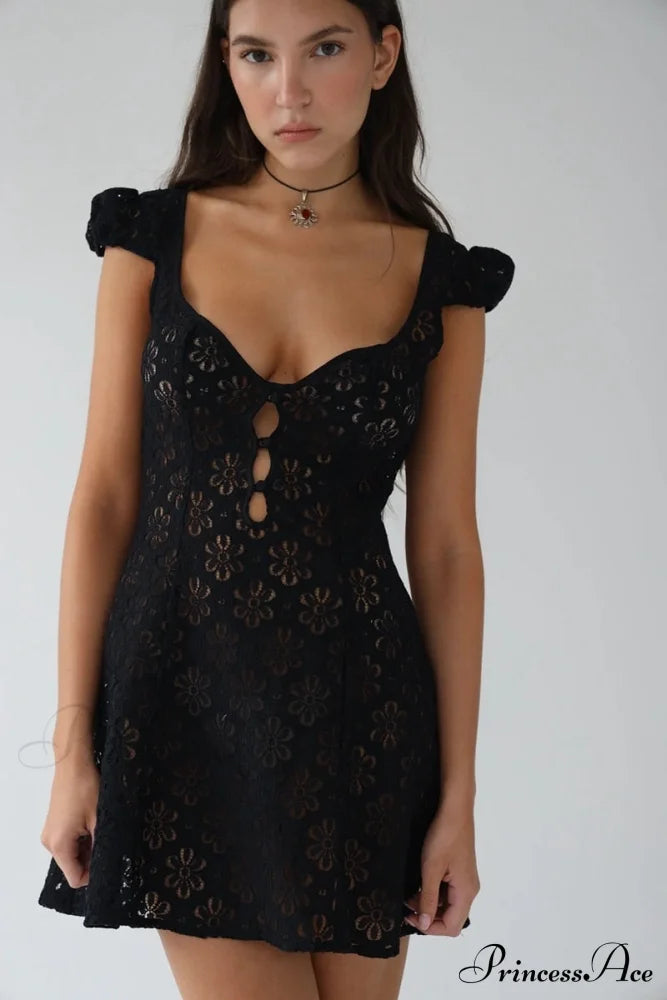 High Waist e Beachwear Bodycon Hollow Out Sundress image 14