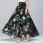 High Waist Elastic Waist Midi Full Long Skirt 2024 image 6