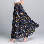 High Waist Elastic Waist Midi Full Long Skirt 2024 image 7