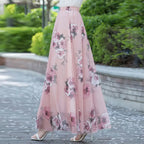 High Waist Elastic Waist Midi Full Long Skirt 2024 image 14