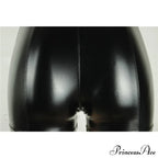 High Waist Faux Leather Shorts image 4