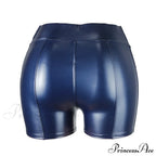 High Waist Faux Leather Shorts image 12